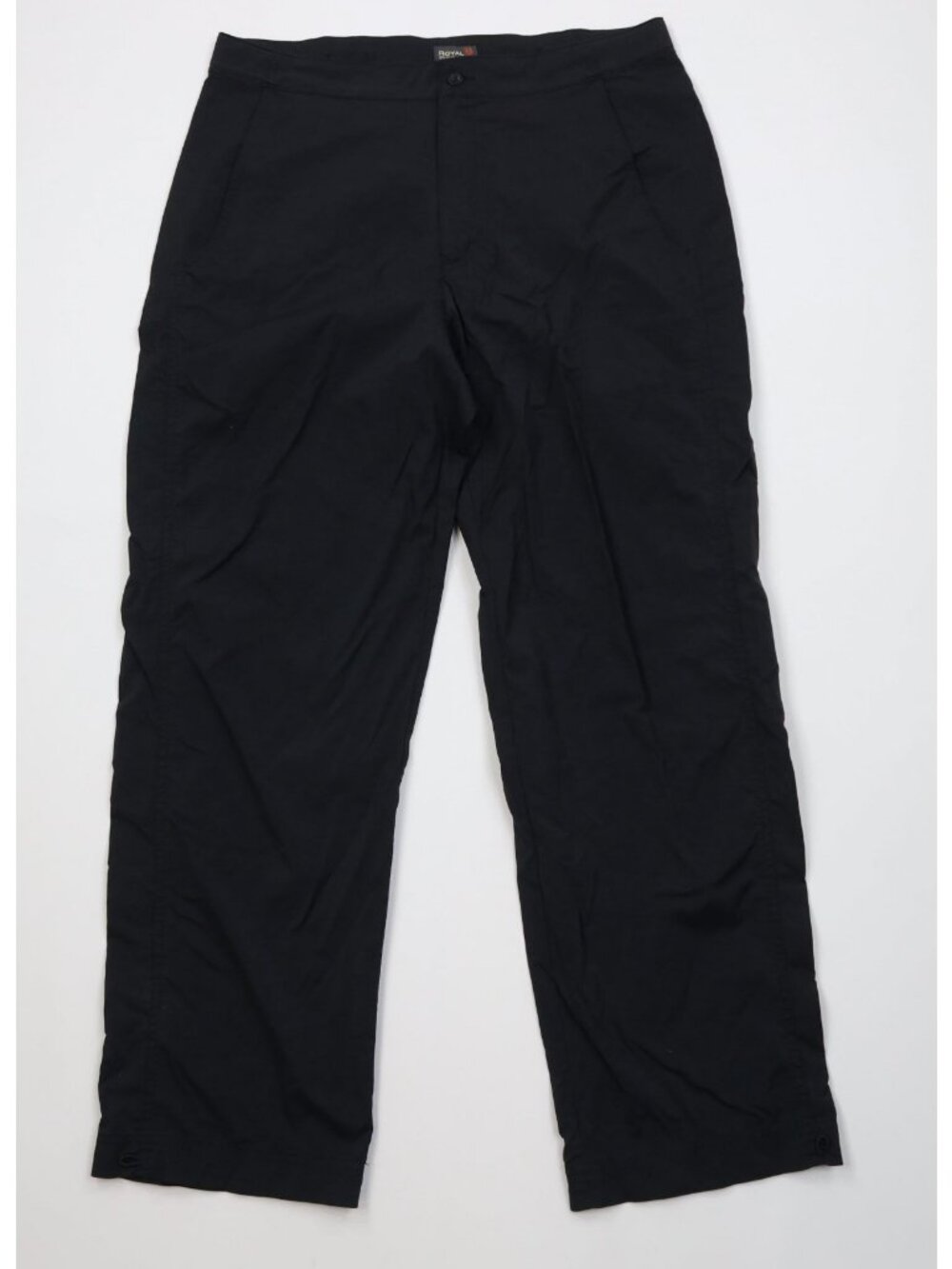 Royal Robbins Womens 10 Adjustable Cuff Outdoor Hiking Trekking Pants Black